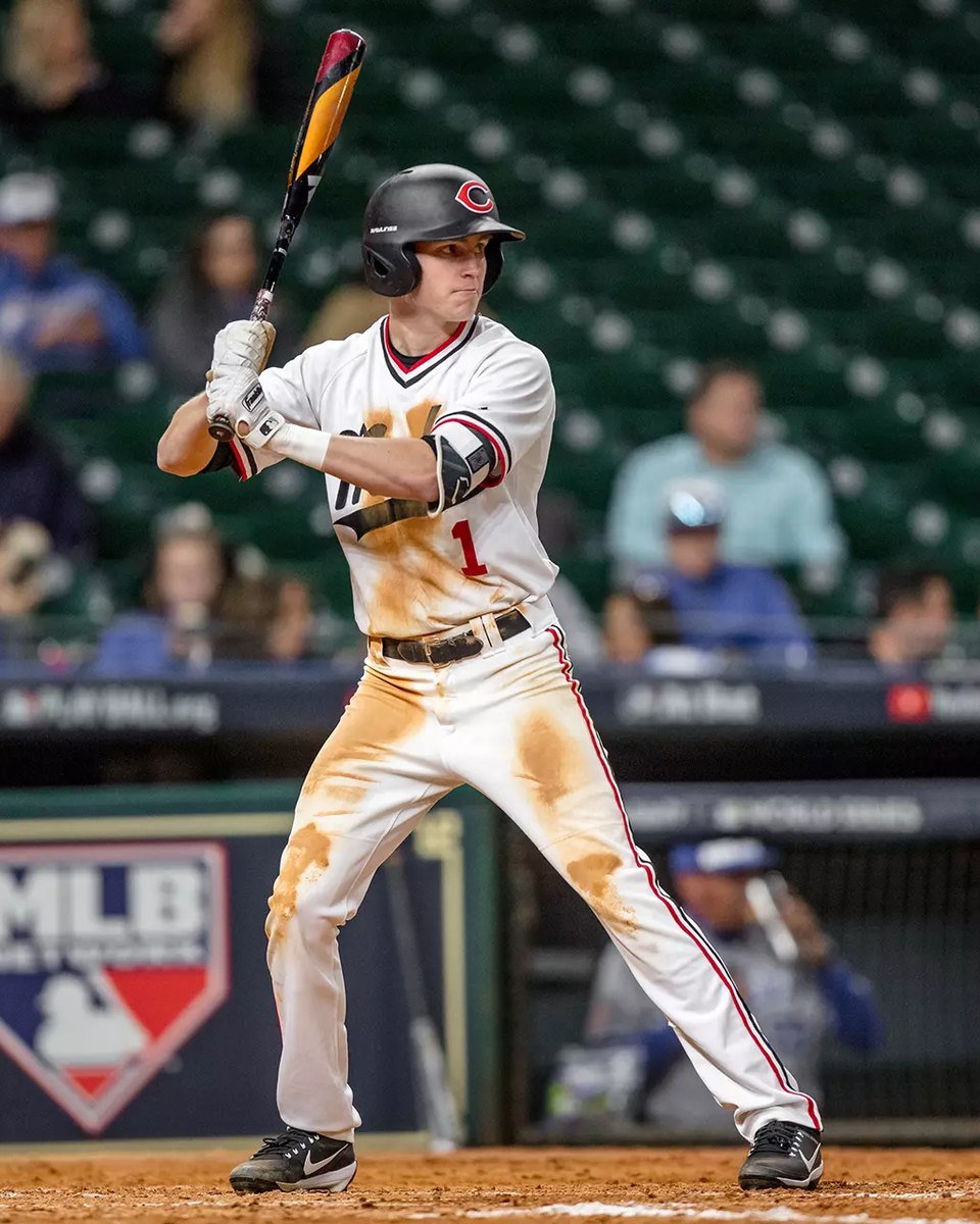 Mason Janvrin at the plate for the Mules